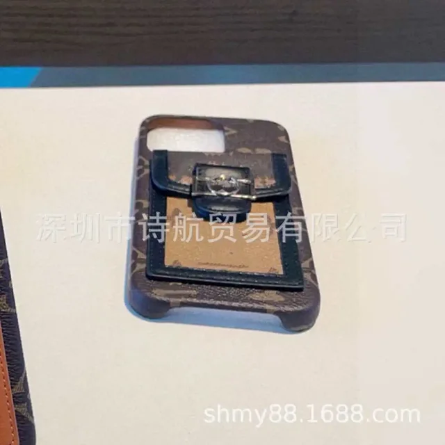 Unbranded Phone Cases Monogram-Pattern Card Holder Case with Ring Stand product detail image 4