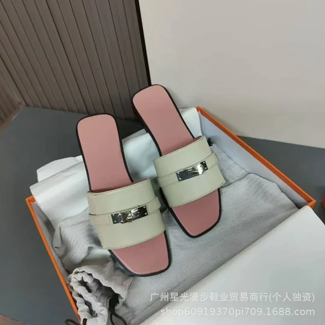 Unbranded Sandals Flat slide with turn-lock and studded strap detail product detail image 19