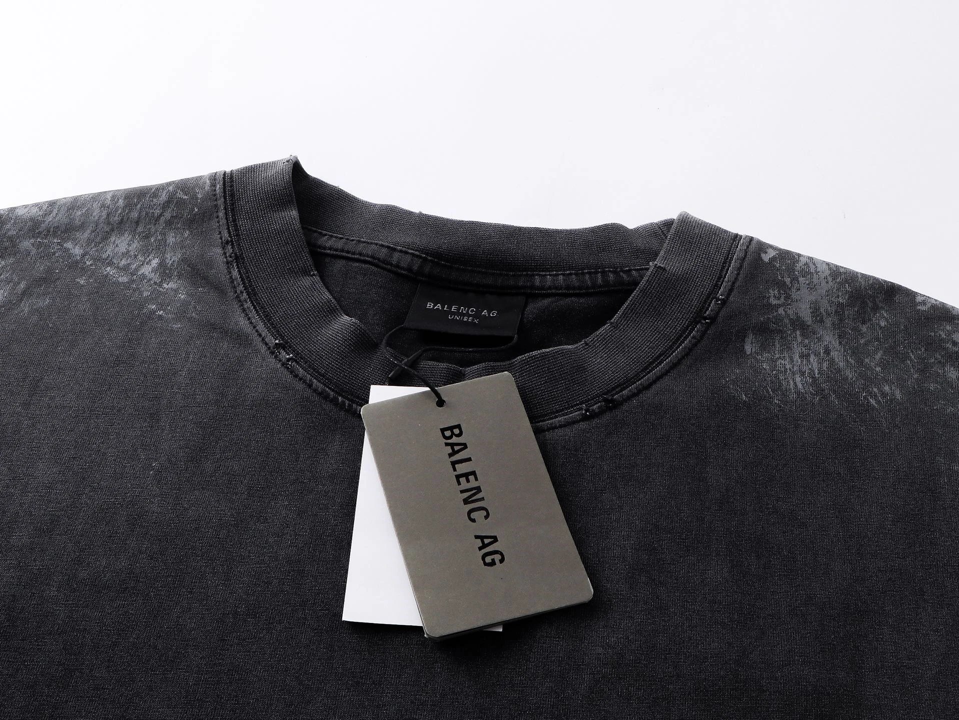 Balenciaga Acid Wash Black T-Shirt - 8