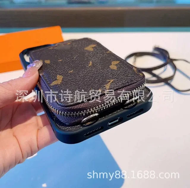 Unbranded Phone Cases Zipper Wallet Crossbody Lanyard product detail image 2