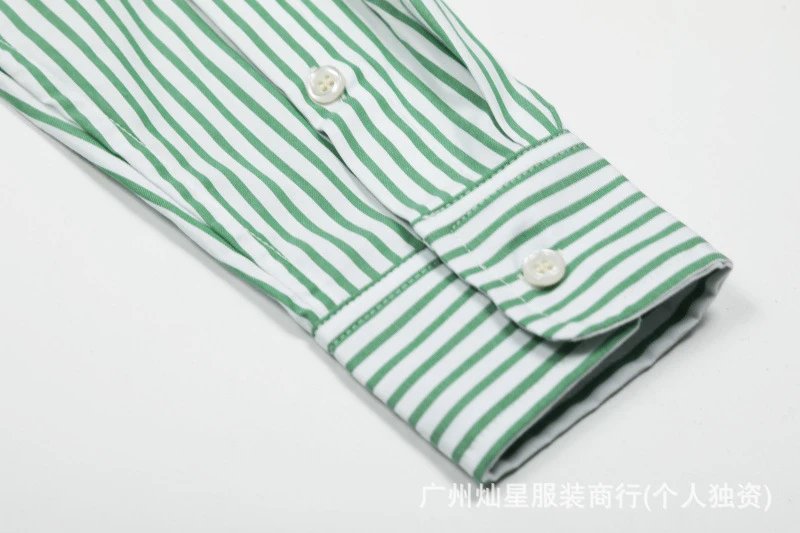 Polo Ralph Lauren Striped Oxford Shirt Green - 9