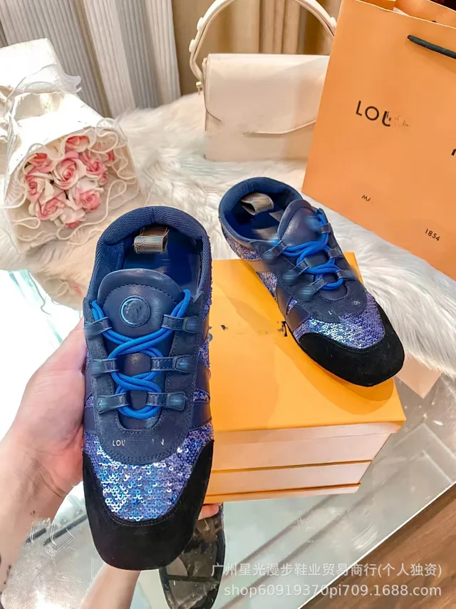 Louis Vuitton Sneakers Low-Top Lace-Up Monogram Colorblock product detail image 12