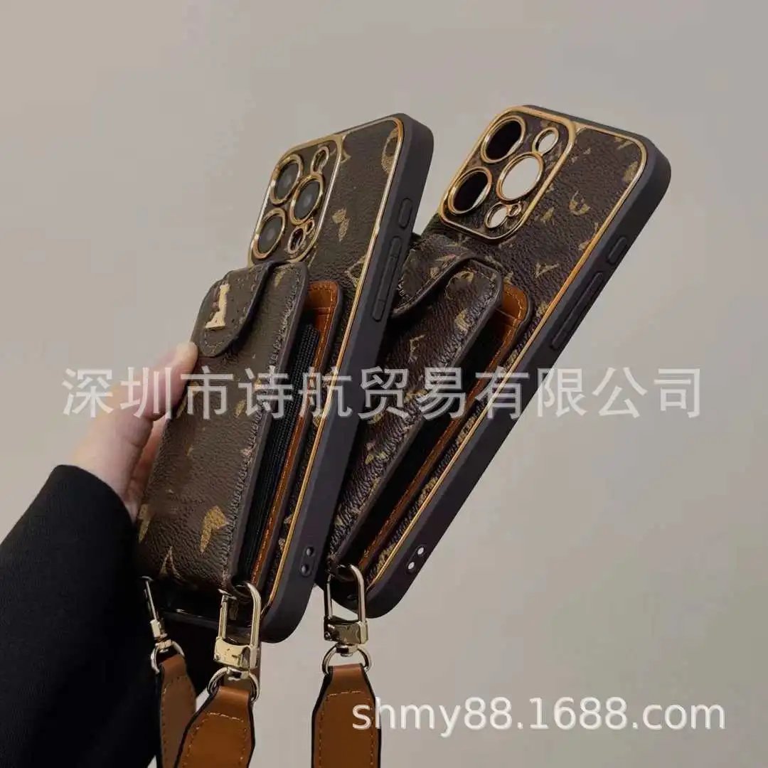 Louis Vuitton Monogram Phone Case with Strap Brown - 4