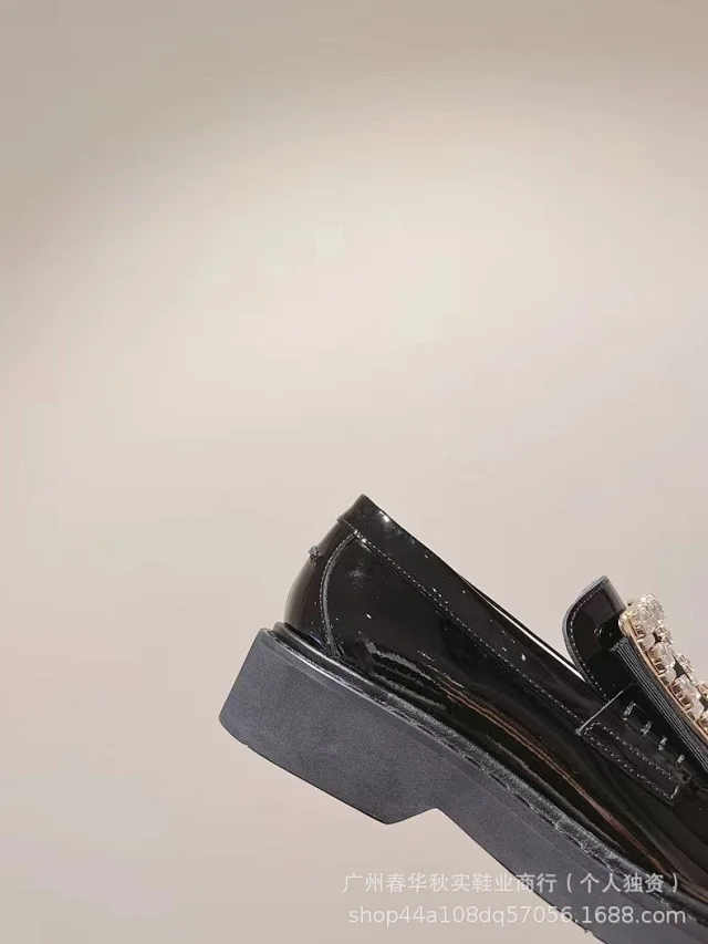 Unbranded Leather Shoes Platform loafers with square buckle product detail image 8