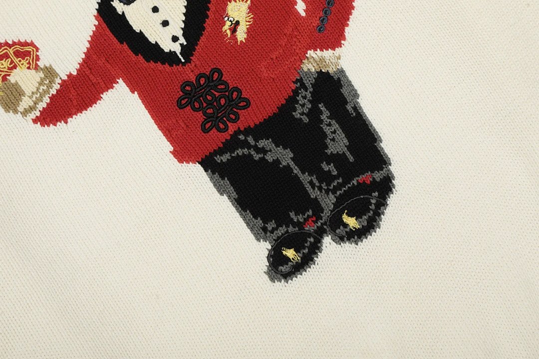 Polo Ralph Lauren Bear Knit Sweater Red - 19