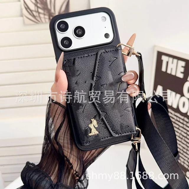 Louis Vuitton Phone Cases Card Holder Case with Crossbody Strap product detail image 5