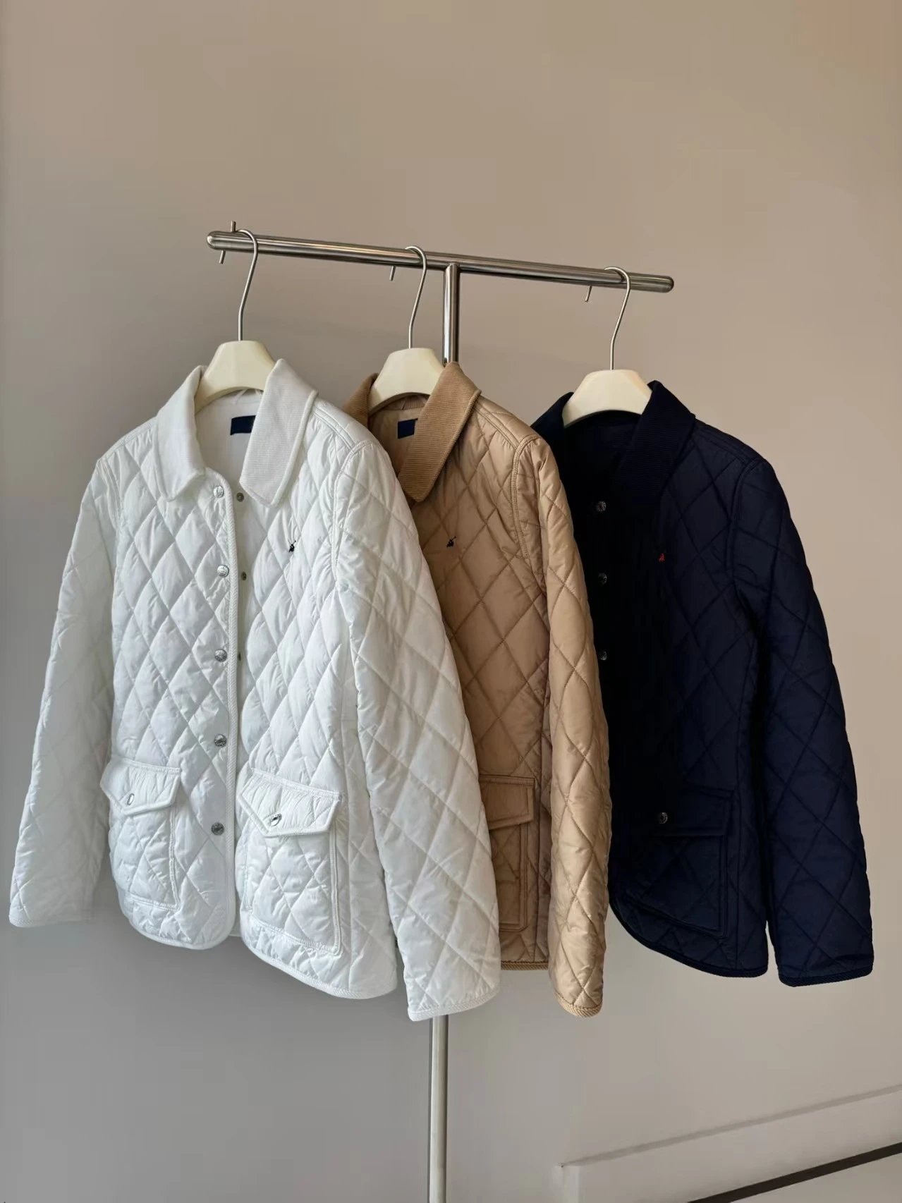 Ralph Lauren Quilted Diamond Stitch Navy Jacket - 3