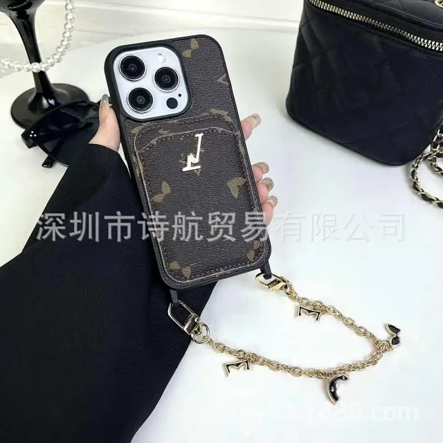 Unbranded Phone Cases Card Pocket Case with Charm Chain product detail image 4