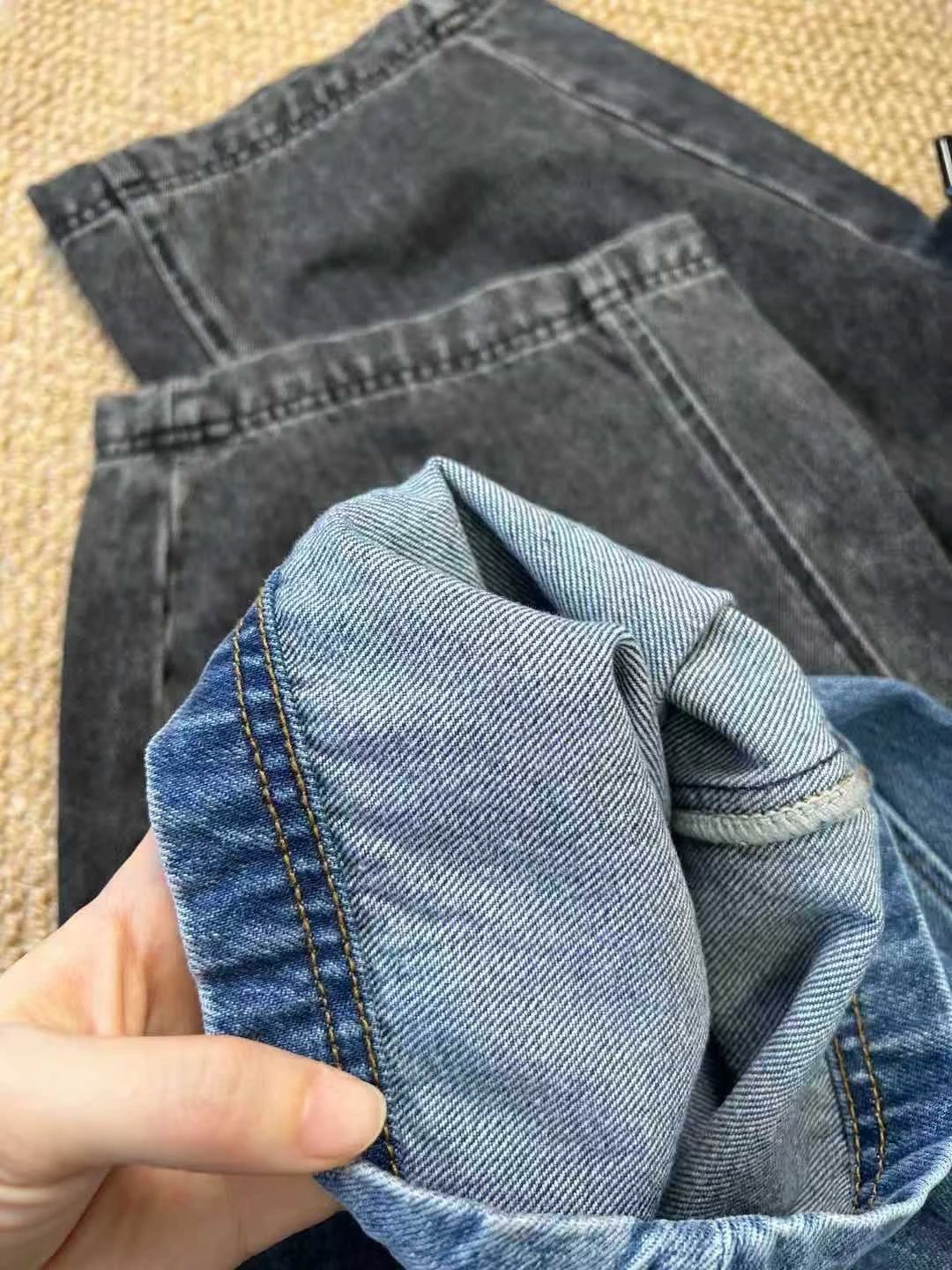 Gallery Dept. Wide-Leg Distressed Denim Jeans Blue - 4