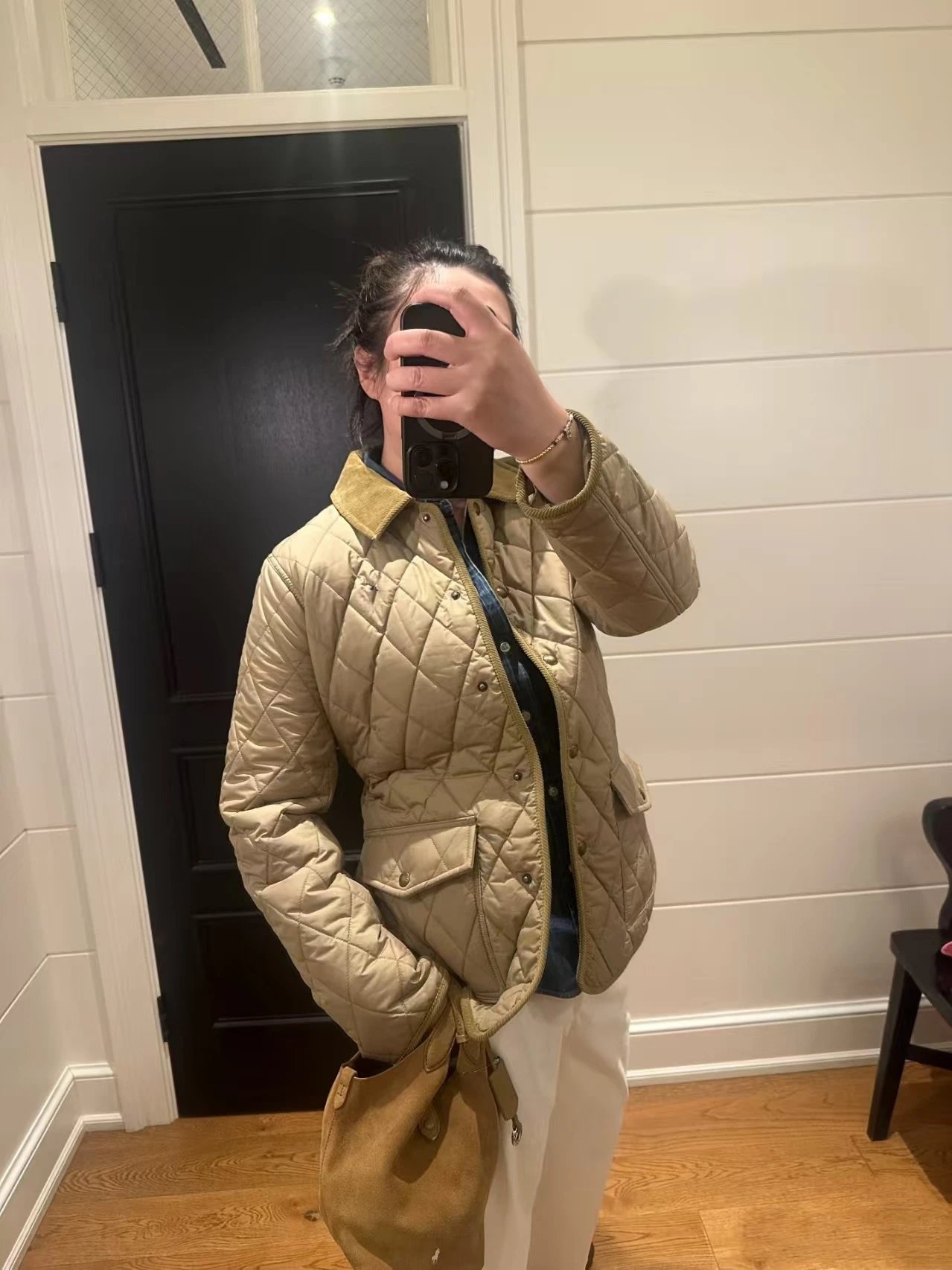 Ralph Lauren Quilted Diamond Stitch Navy Jacket - 11