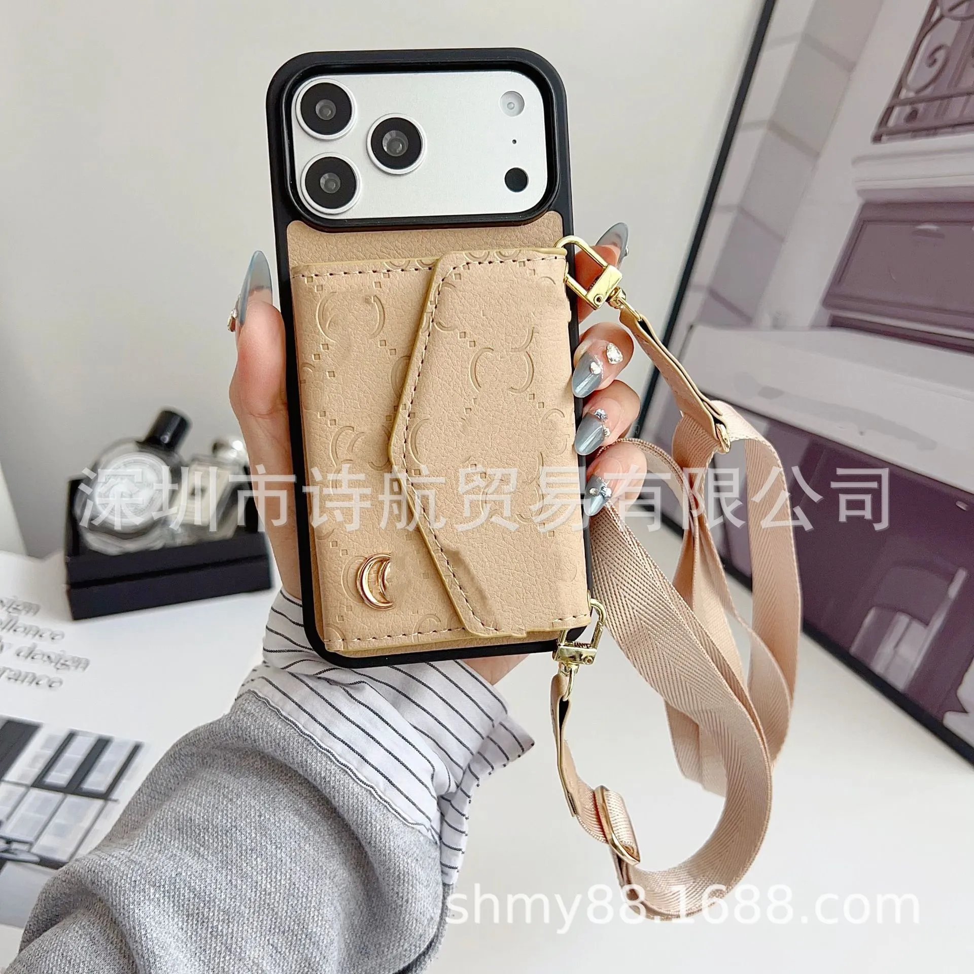 Unbranded Phone Cases Card Holder Case with Adjustable Crossbody Strap image 2