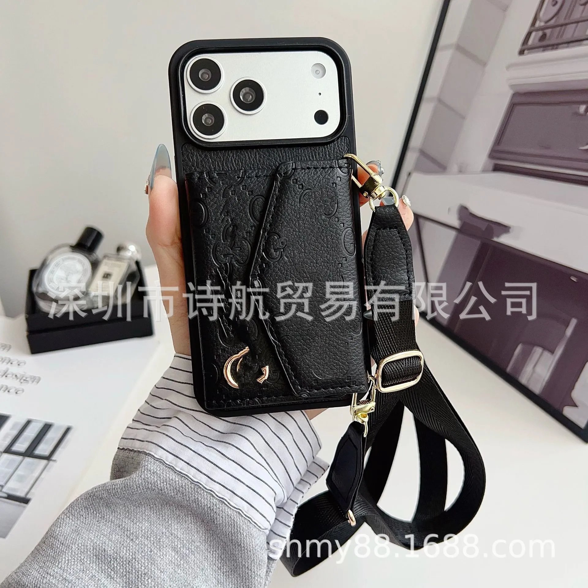 Unbranded Phone Cases Card Holder Case with Adjustable Crossbody Strap image 3