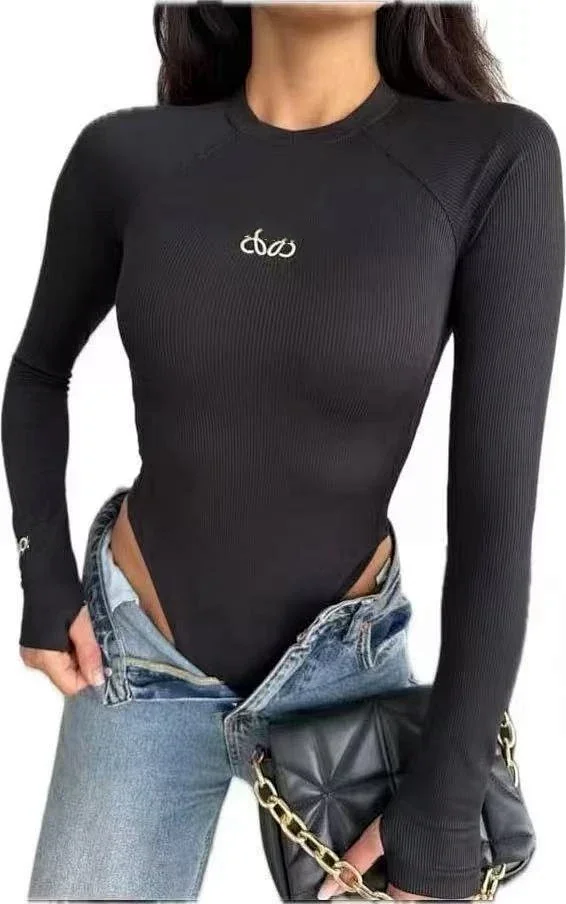 Loewe Underwear Long-Sleeve Logo Bodysuit product detail image 1
