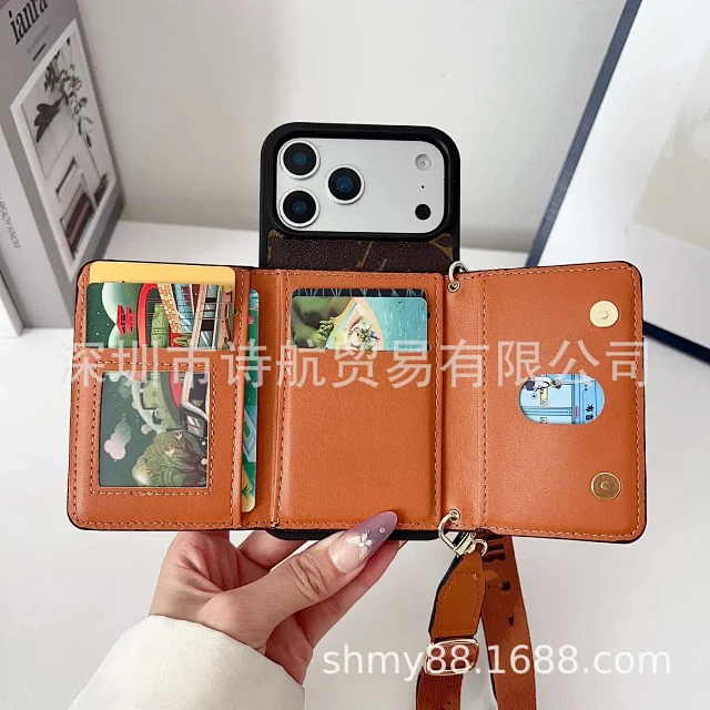 Louis Vuitton Phone Cases Card Holder Case with Adjustable Lanyard product detail image 13