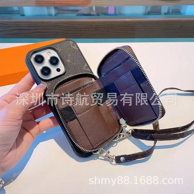 Unbranded Phone Cases Zipper Wallet Crossbody Lanyard product detail image 3