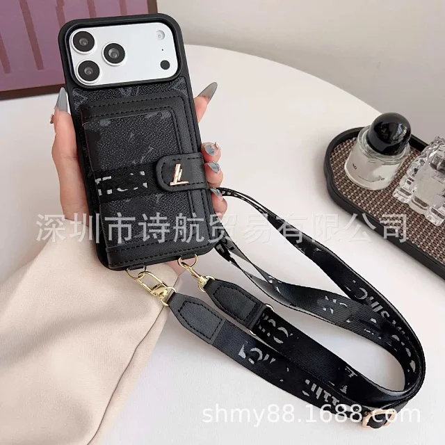 Louis Vuitton Phone Cases Card Holder Case with Detachable Crossbody Strap product detail image 4