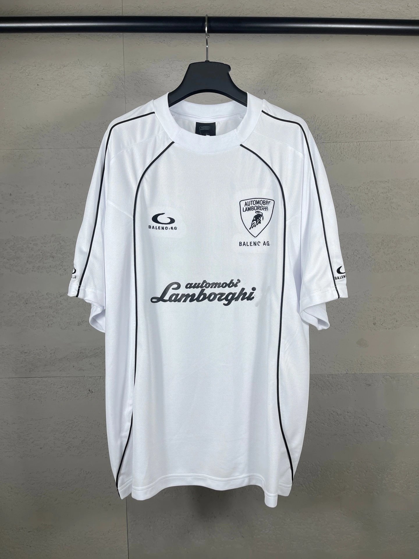 Balenciaga AG Logo Jersey White - 8