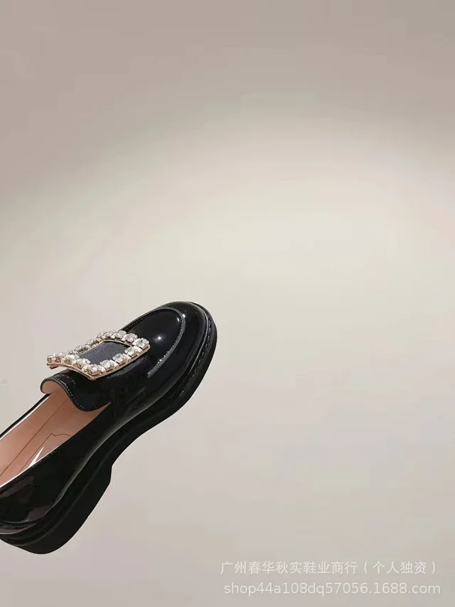 Unbranded Leather Shoes Platform loafers with square buckle product detail image 6