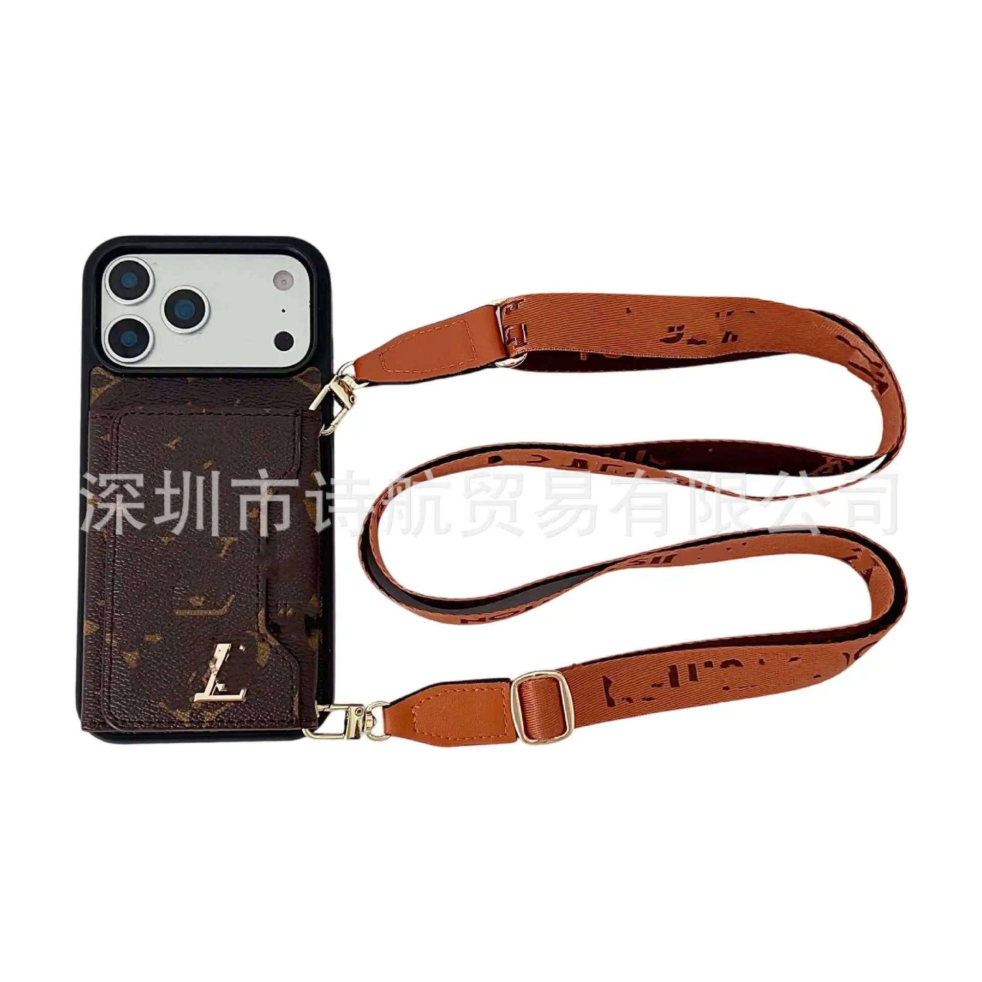 Louis Vuitton Phone Cases Card Holder Case with Adjustable Lanyard image 5