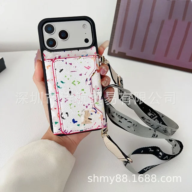Louis Vuitton Phone Cases Monogram Card Holder Lanyard Case product detail image 6