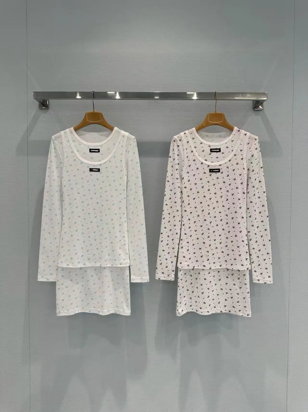 Saint Tears Floral Print Long-Sleeve Base-Layer White - 6