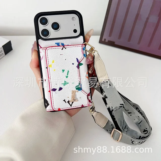 Louis Vuitton Phone Cases Monogram Card Holder Lanyard Case product detail image 4
