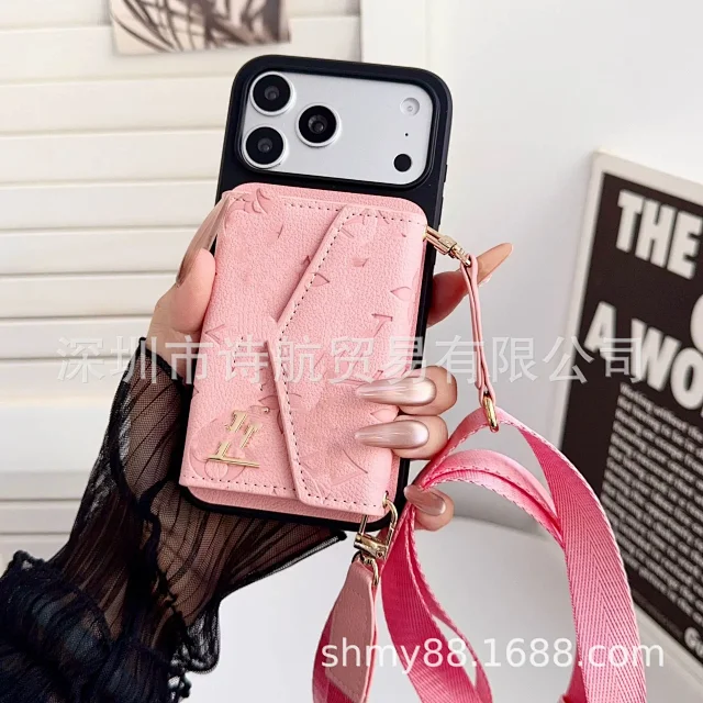 Louis Vuitton Phone Cases Card Holder Case with Crossbody Strap product detail image 4