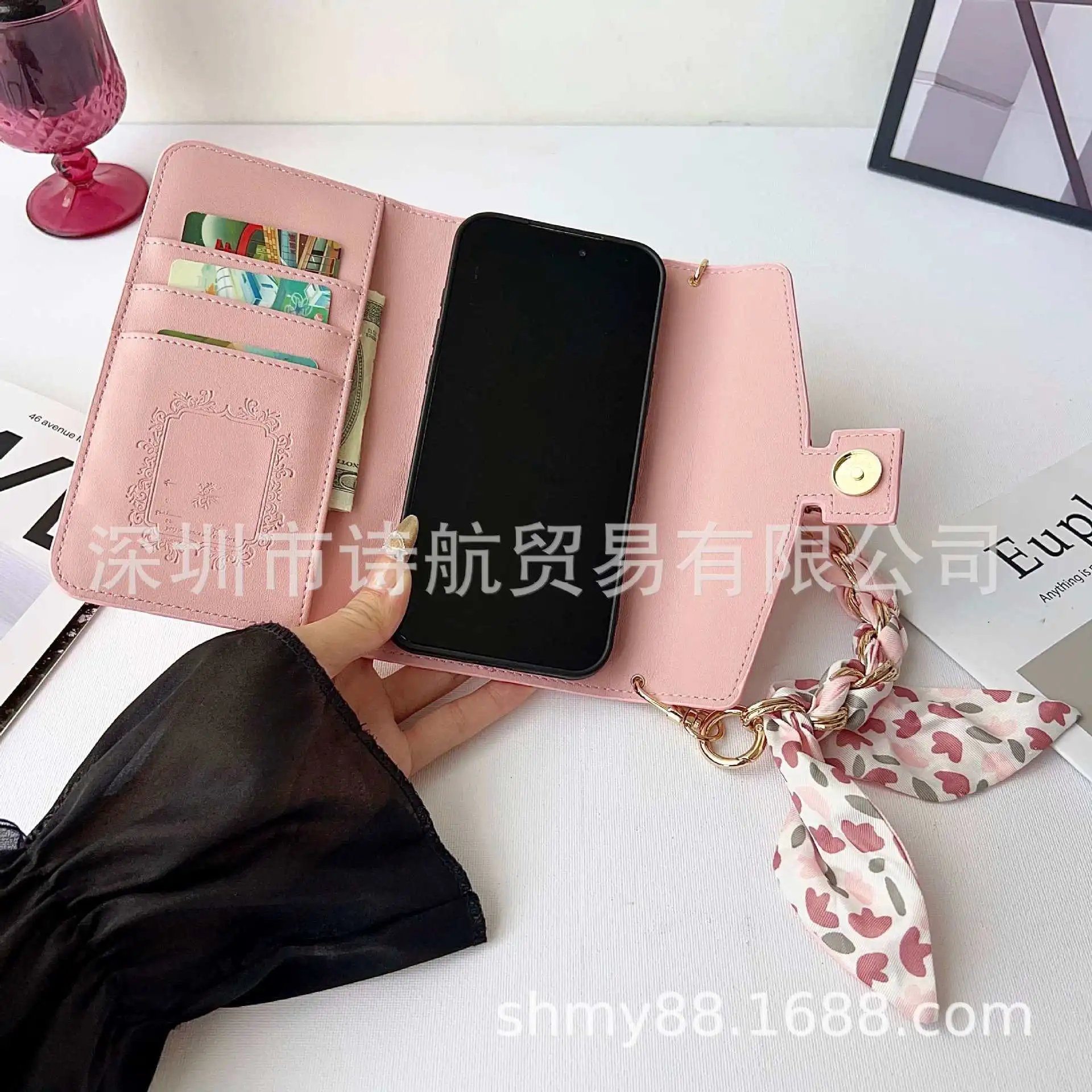 Gucci GG Marmont Mini Envelope Crossbody Bag Pink - 23