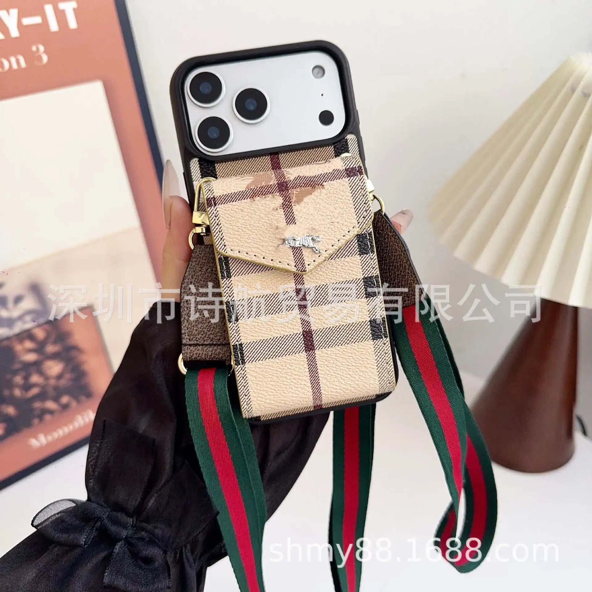 Gucci GG Marmont Phone Crossbody Bag Black Green Red - 4