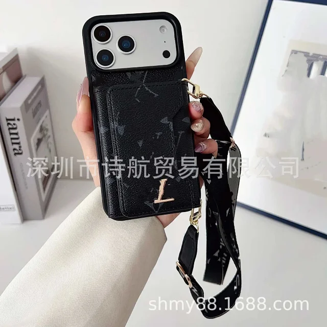 Louis Vuitton Phone Cases Card Holder Case with Adjustable Lanyard product detail image 11