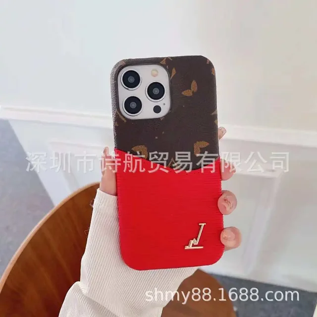 Louis Vuitton Phone Cases Monogram Contrast Textured Card Pocket product detail image 3