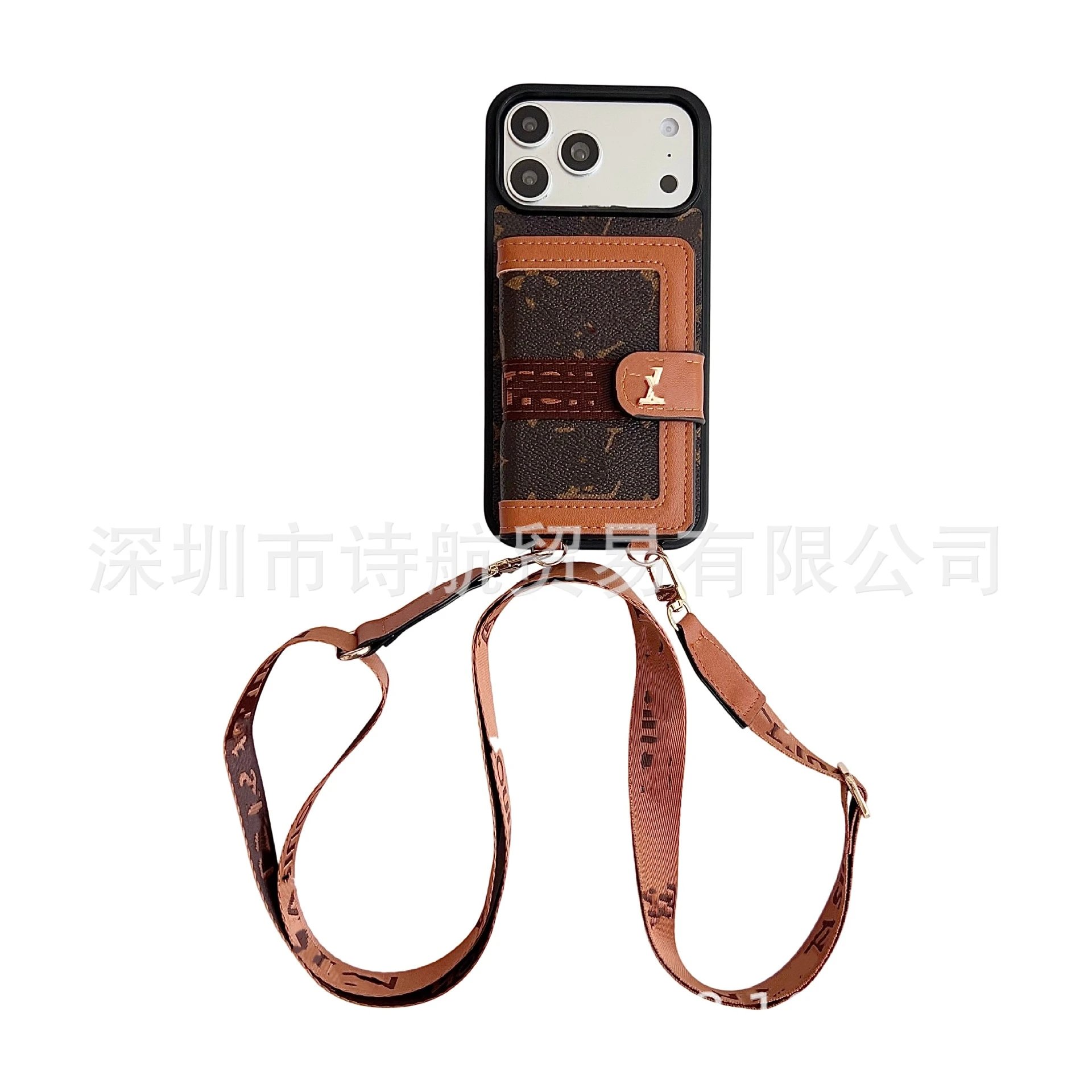 Louis Vuitton Phone Cases Card Holder Case with Detachable Crossbody Strap image 5