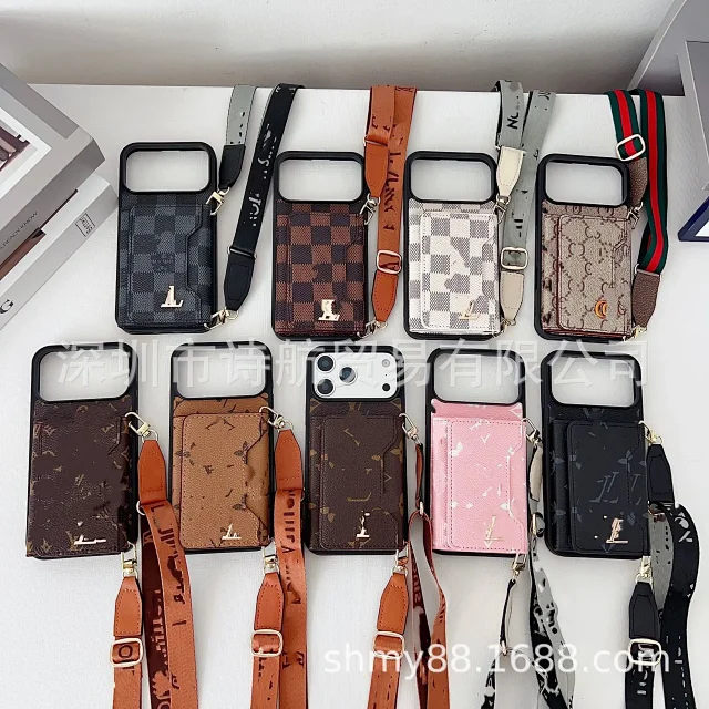 Louis Vuitton Phone Cases Card Holder Case with Adjustable Lanyard product detail image 3
