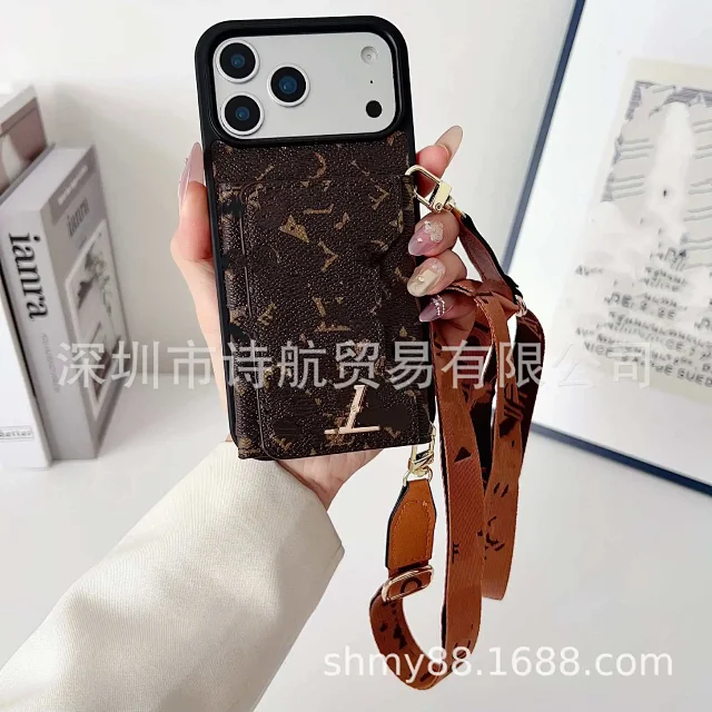 Louis Vuitton Phone Cases Card Holder Case with Adjustable Lanyard product detail image 9