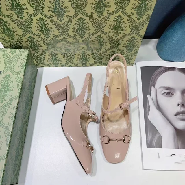 Gucci High Heels Pointed-Toe Chain-Embellished Slingback Stiletto product detail image 11