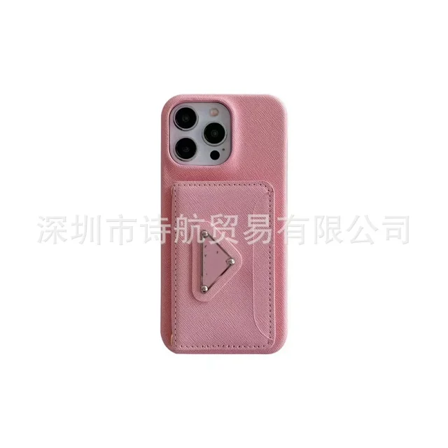 Unbranded Phone Cases Textured Card Holder Case with Triangle Stand product detail image 8