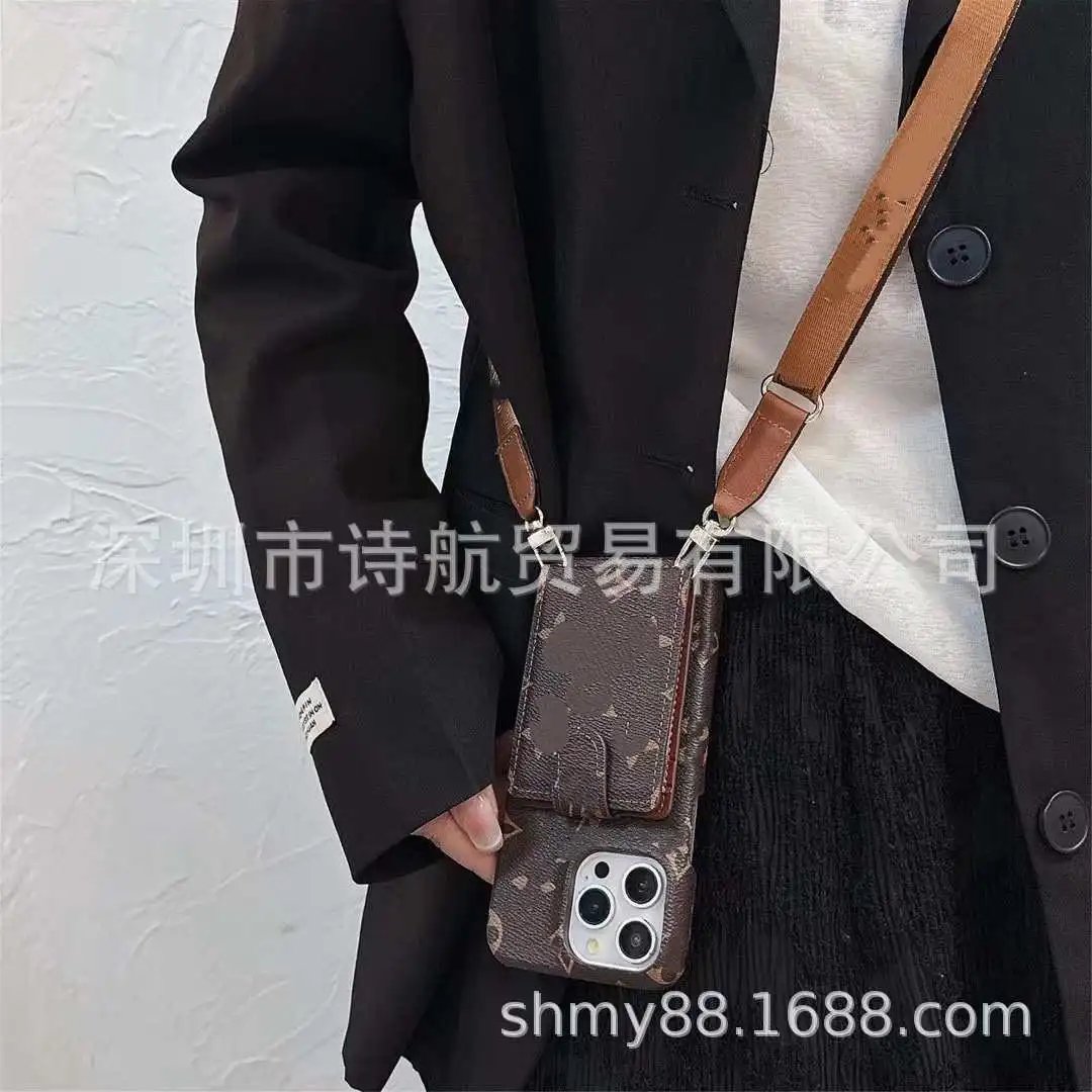 Unbranded Phone Cases Crossbody Strap Card Holder Case image 5