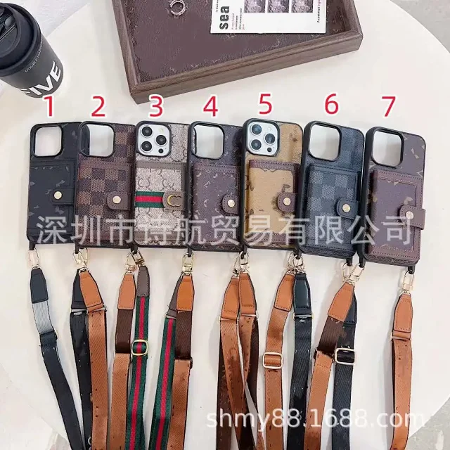Unbranded Phone Cases Crossbody Strap Wallet Case product detail image 1