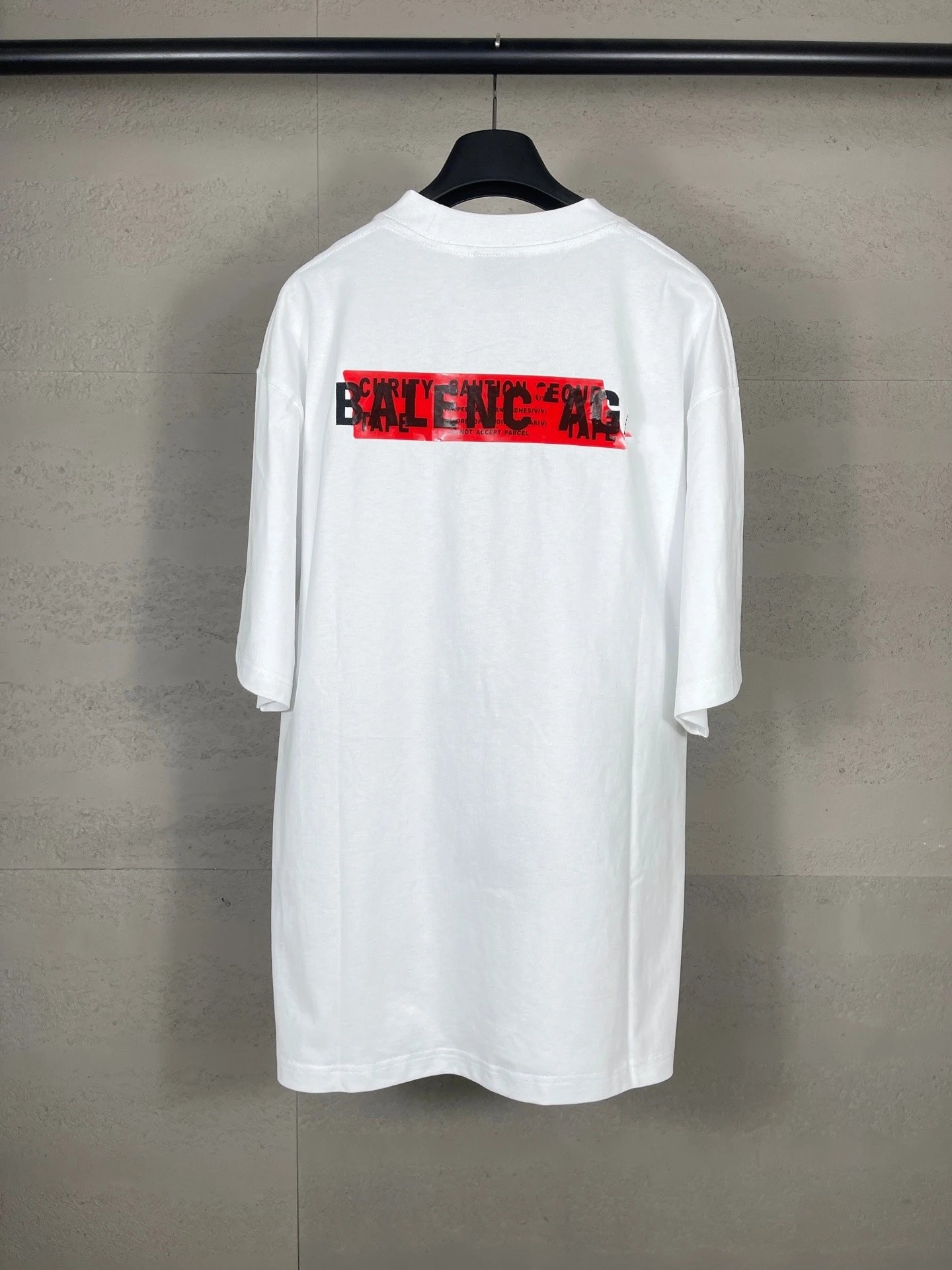Balenciaga Logo Patch T-Shirt Light Blue - 12
