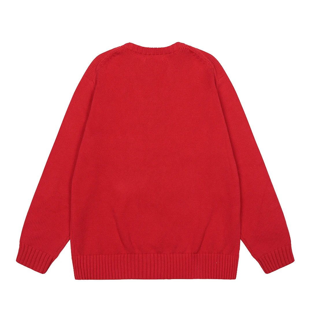 Polo Ralph Lauren Bear Knit Sweater Red - 4