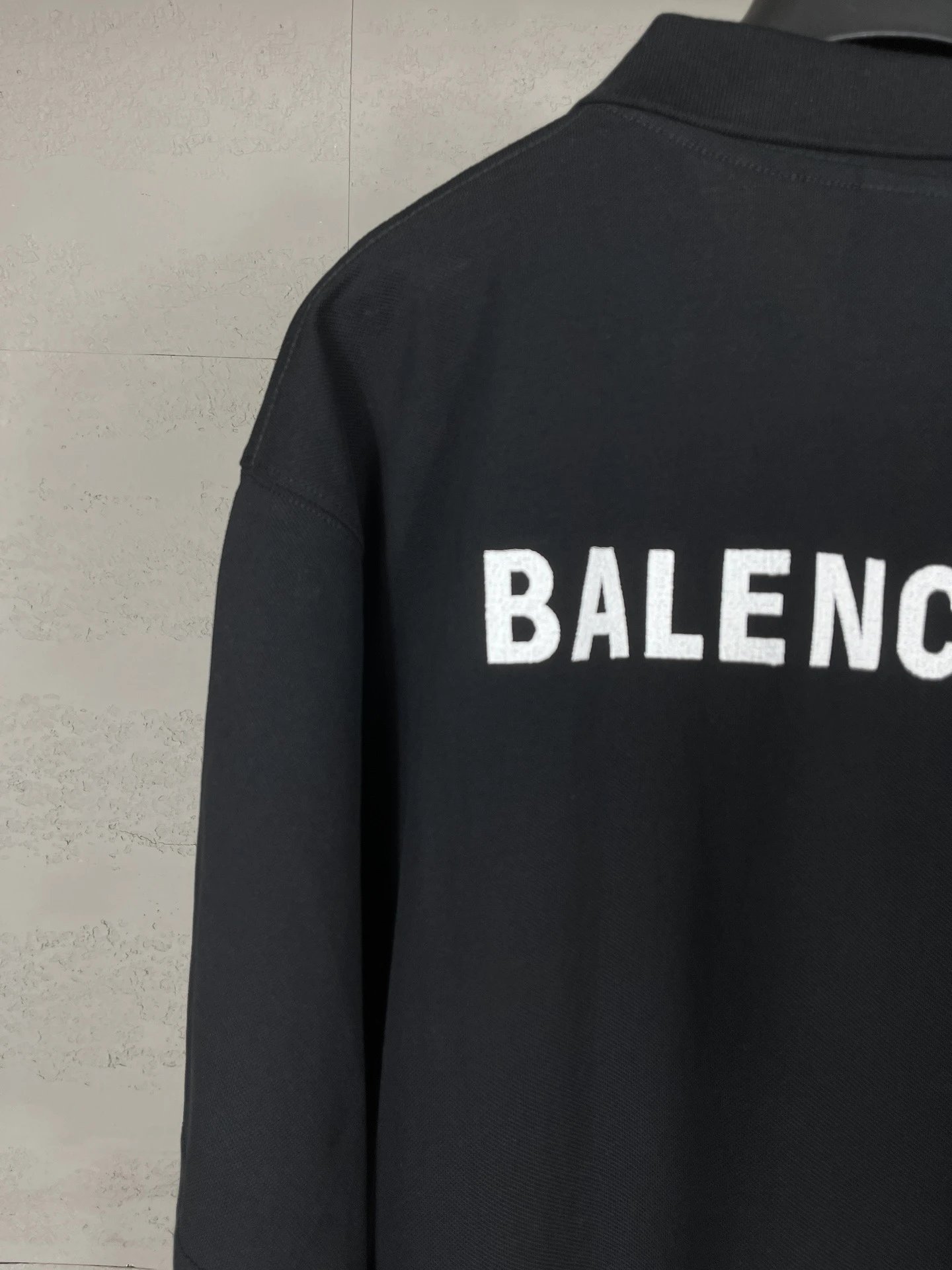 Balenciaga Logo-Embroidered Black Polo - 13