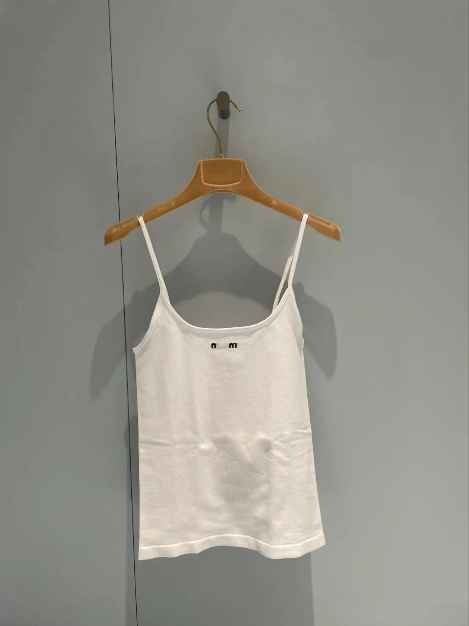 MMY Logo Ribbed Tank Top Gray - 3