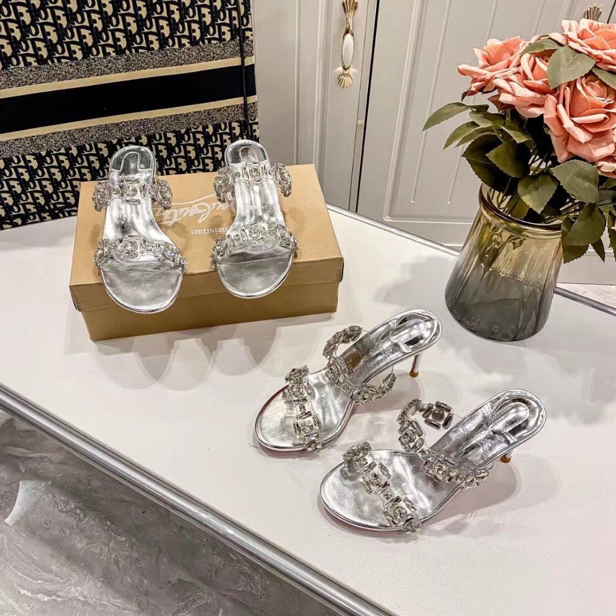 Christian Louboutin Sandals Rhinestone-Embellished Mule image 1