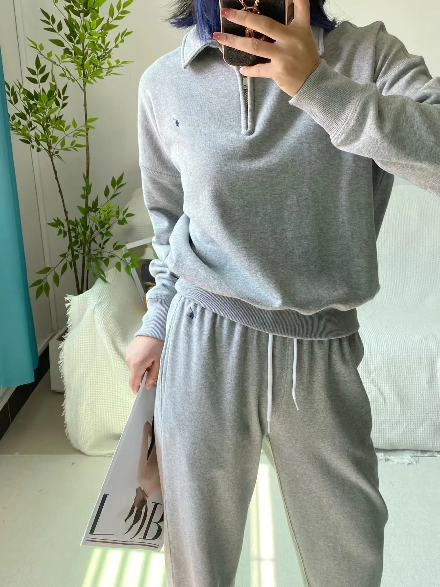 Polo Ralph Lauren Half-Zip Pullover Gray Sweatshirt - 8