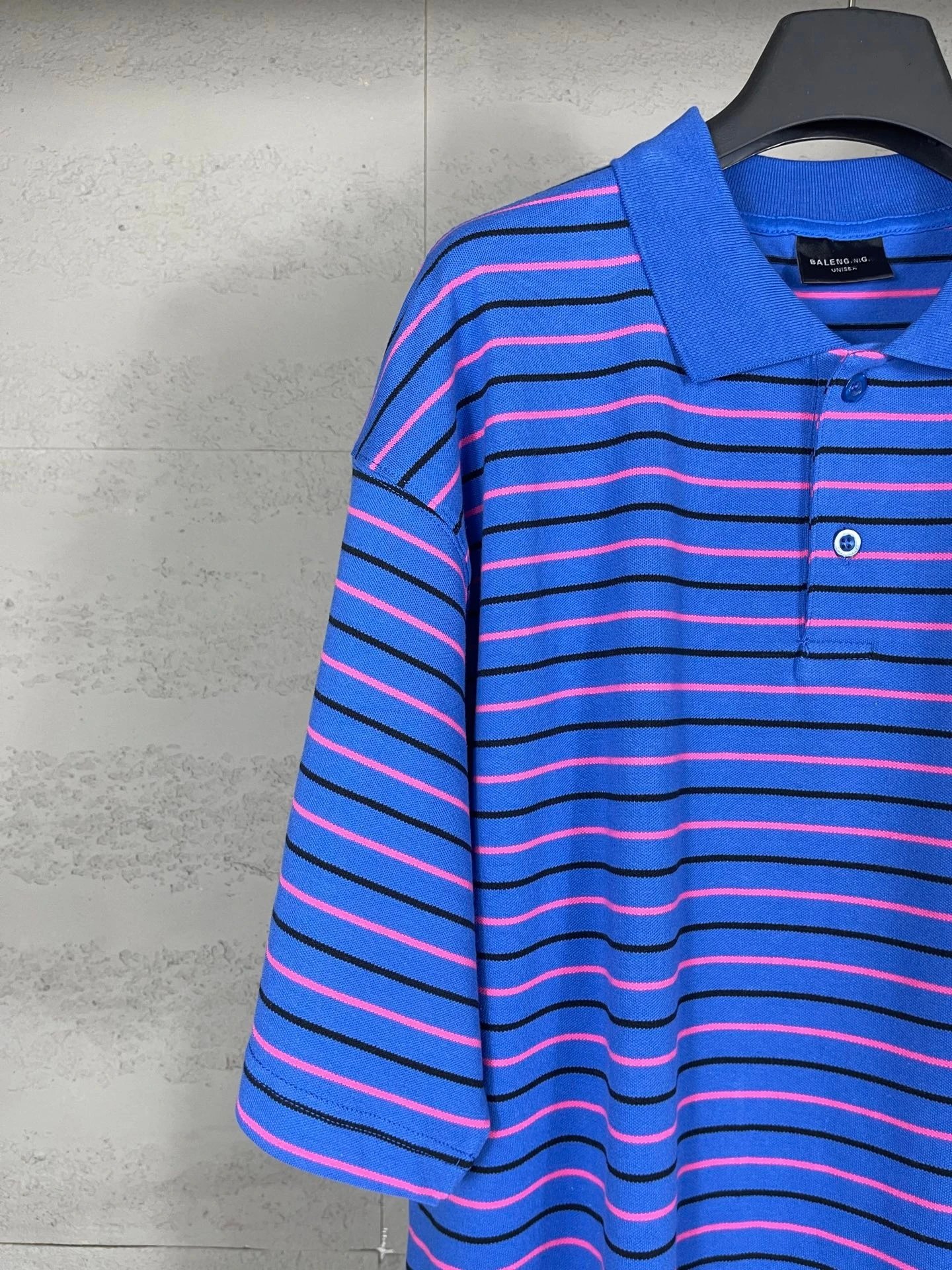 GRA Striped Polo Blue Purple Multicolor Polo - 10