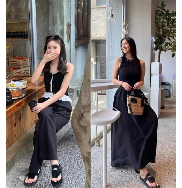 Hermès Oran Flip-Flop Black Sandals - 7