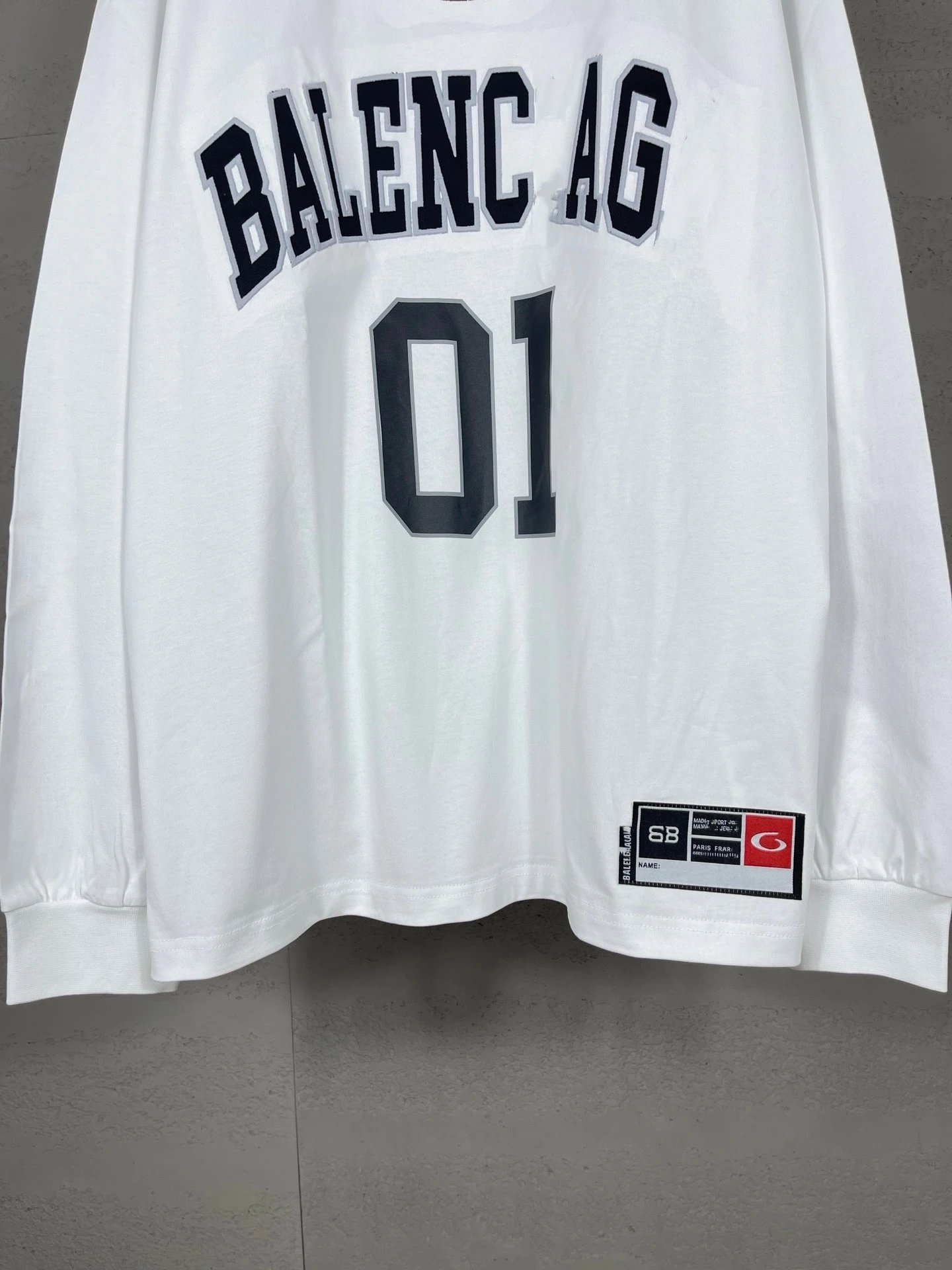Off-White 01 Number Long Sleeve T-Shirt White - 12