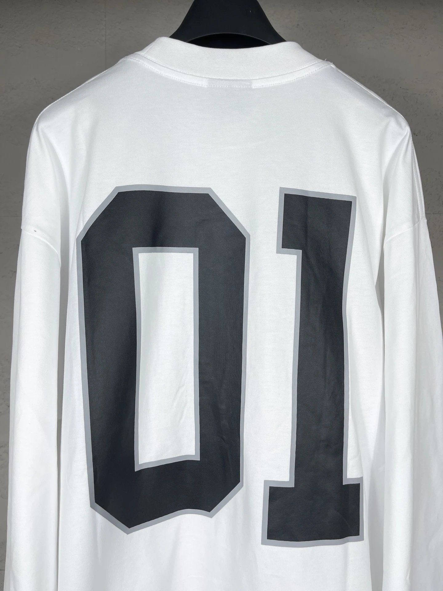 Off-White 01 Number Long Sleeve T-Shirt White - 16