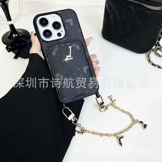 Unbranded Phone Cases Card Pocket Case with Charm Chain product detail image 3