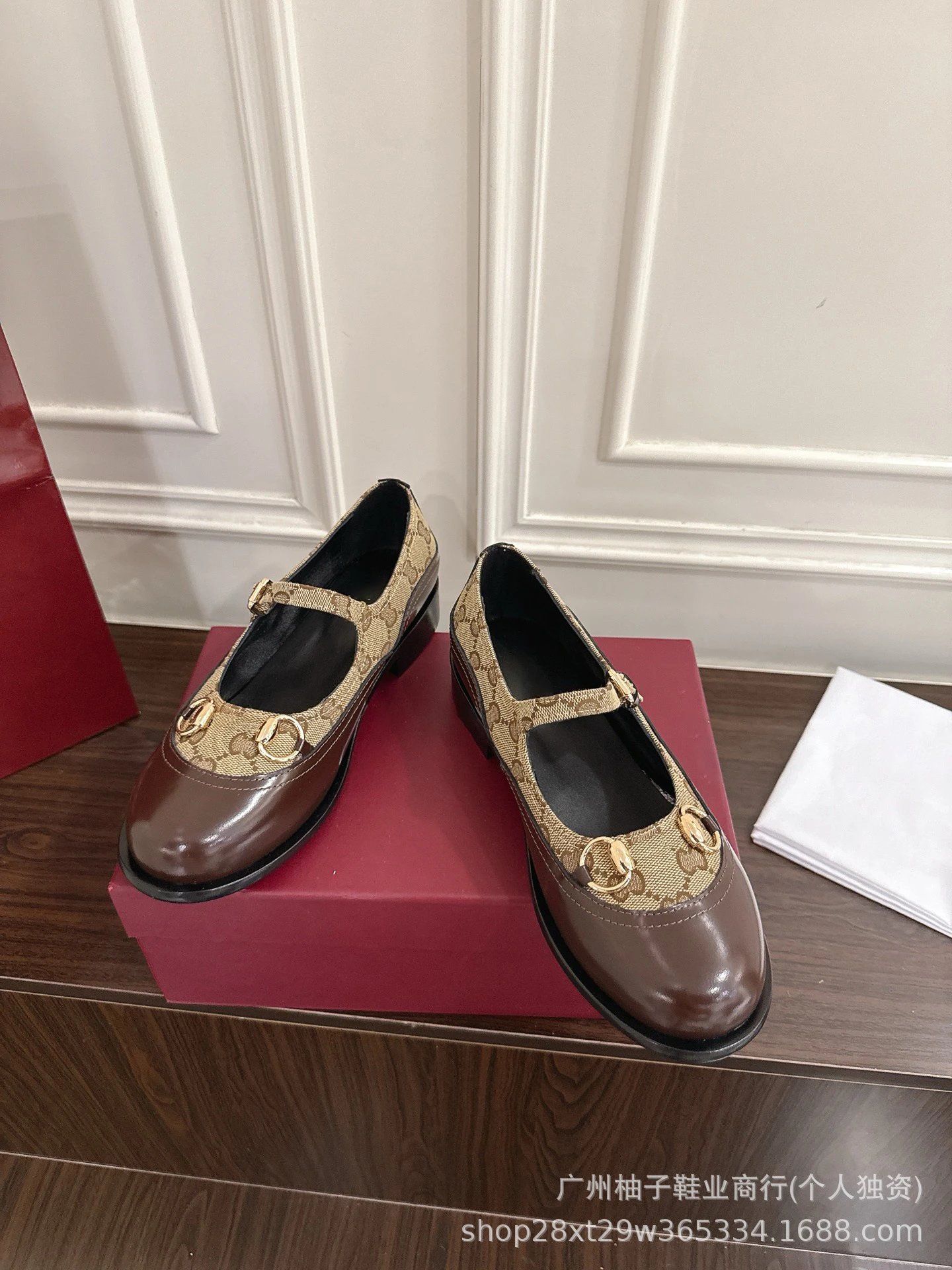 Gucci Horsebit Mary Jane Black Leather Shoes - 16
